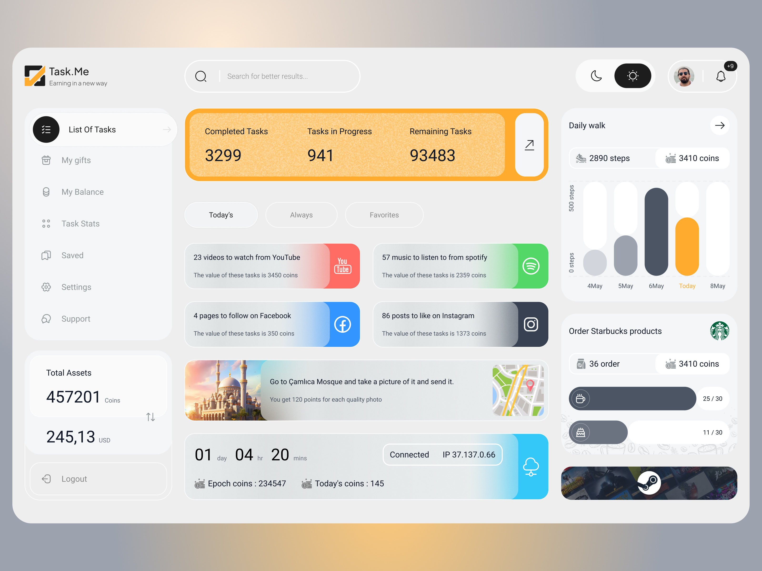 Task Management Dashboard UI/UX Concept by behzad pashaei on Dribbble