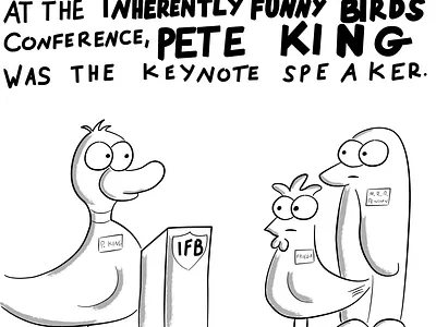 Pete King Duck animal cartoon characters illustration vector