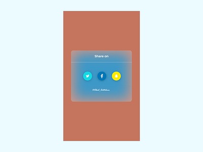 Social Media share Day 010 app dailyui design minimal ui xd design