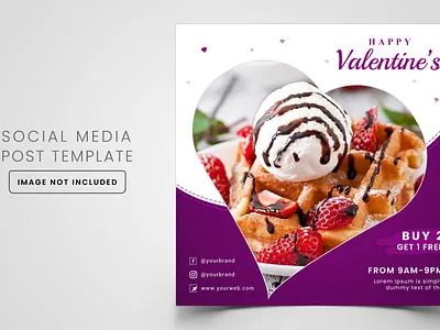 Social Media Post Template branding cmyk flyer design design food ads graphic illustration logo minimal ofset printing ofset printing flyer design vector