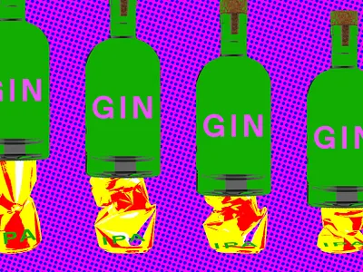 Gin over IPA beer booze brew brewery cocktail gin liquor spirit