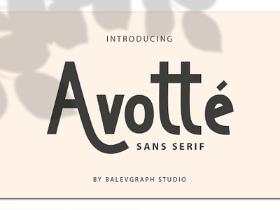 Avotte Sans Serif elegant invitation logo luxury sans sanserif typography