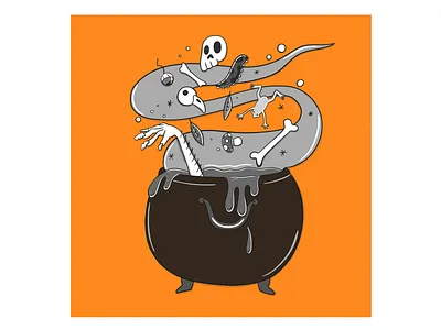 Couldron couldron design digitalart illustration illustration art inktober2020 magic procreate