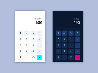 Calculator daily 100 challenge dailyui dailyuichallenge flat minimal simple ui uichallange uidesign uiux