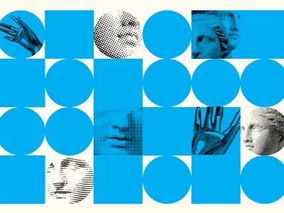 AIGA "Think Like People" Event Graphics blue chicago design illustration poster typography