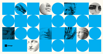 AIGA "Think Like People" Event Graphics blue chicago design illustration poster typography