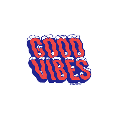 Good Vibes Icy Edition good vibes icy icy letters lettering sticker winter