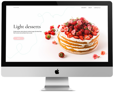 Cooking courses cake courses dessert digital landing landingpage online school ui uidesign uiux uiuxdesign uiuxdesigner ux uxdesign uxui web webdesign website website builder