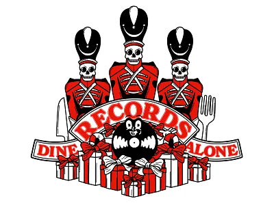 Dine Alone Duncan's Toy Chest Holiday Card christmas design digital dinealone duncanstoychest gift holidaycard illustration logo merch record red toysoldier vector