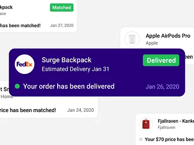 Notifications - buyr.com animation buyr delivery design mobile notification notification center notifications ui ui ux updates