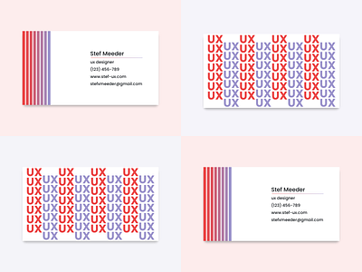 Funky Business Cards business cards business cards design businesscard fun business card gradient ux ux business cards ux design cards uxdesign