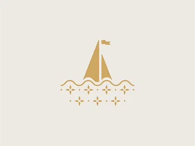 Ship design geometric design logo logotype minimalism ship tile vector