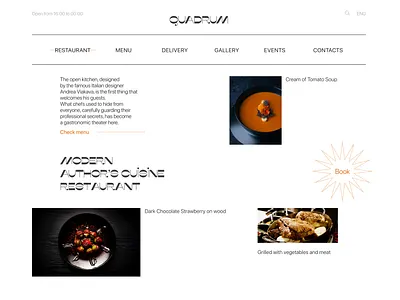 Restaurant Main Page dailyui design restaurant ui ux uidesign uiux web design webdesign