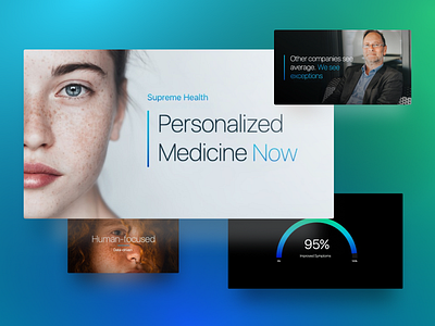 Supreme Health | Human-Centered Presentation design graphicdesign presentation design