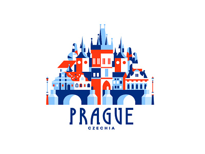 Prague, Czechia city czech czech republic czechia design history icon illustration logo prague praha ui ux vector vector illustration