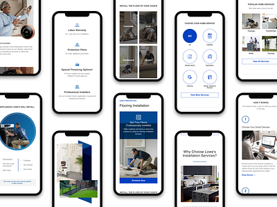 Lowe s Home Services: Mobile app design enterprise ux flat home services icon minimal mobile ui uiux ux web website