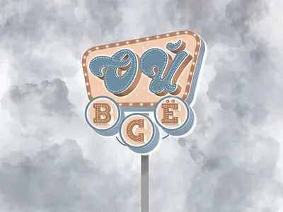 Lettering Design With Retro Sign Elements calligraphy digital illustration lettering artist lettering design letters poster design procreate quote typo typogaphy