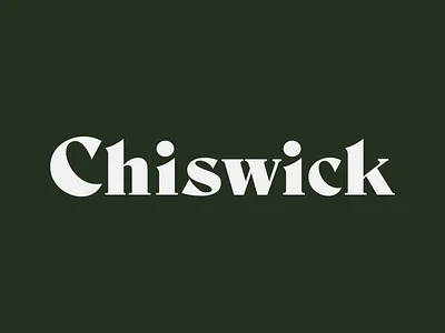Chiswick character character design chiswick font lettering logo london typeface typography