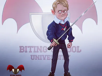 Vampire student characterdesign design illustration kid vampire