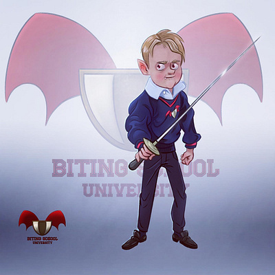 Vampire student characterdesign design illustration kid vampire