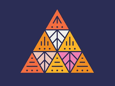 Friday Fells No. 11 fell fridayfells geometric line art mountain triangle