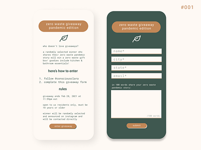 dailyui #001 - giveaway sign up dailyui dailyui001 dailyuichallenge design figma illustration minimal mobile ui ux