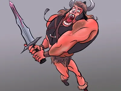 Conan the barbarian barbarian characterdesign conan design illustration