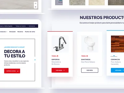 Ecommerce Celima-Trebol branding cards ui clean ecommerce identity minimal mobile ui ux website
