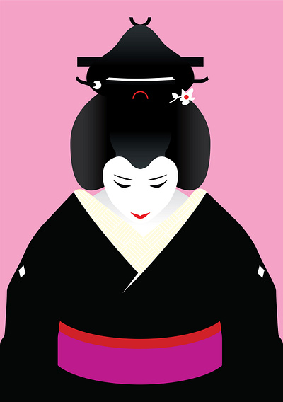 Maiko art design flat graphic design icon illustration illustrator minimal vector