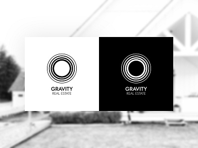 Gravity Real Estate Logo Concepts black and white minimalism minimalist minimalist design