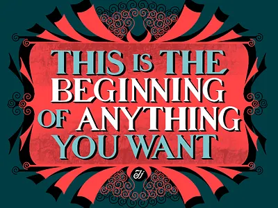 This is the year of anything you want- Hand lettering artist australia bespoke type design hand drawn hand lettering illustration lettering letteringartist typography