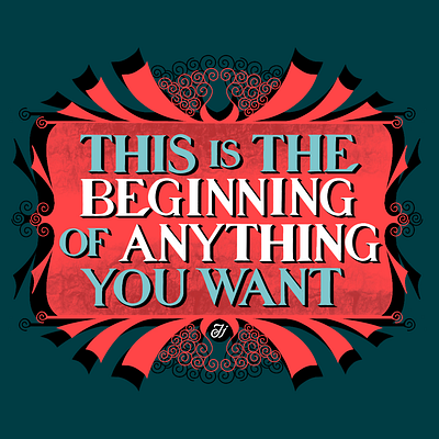 This is the year of anything you want- Hand lettering artist australia bespoke type design hand drawn hand lettering illustration lettering letteringartist typography