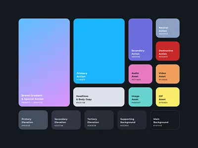 Color System app branding color color guide color palette components design design system interface interface design product product design style guide swatch ui ux visual identity visual language web webdesign