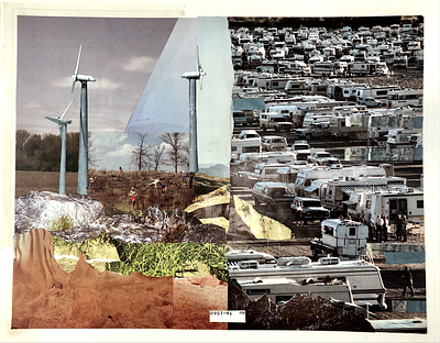 A Tale of Two Worlds analogue collage