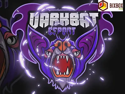 bixbox studio - Mascot Logo Dark Bat esport logo mascot twitch youtuber