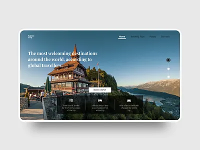 Tourist Website adobexd design figma tourism ui ui ux uidesign web design website