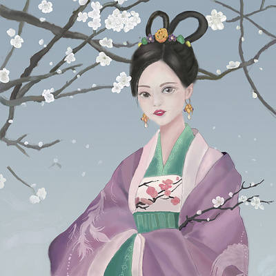 Ancient beauty illustration1 illustration illustration art