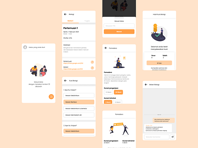 School from Home education education app figma illustration madebybudhi mobile app ui ui design uiux user interface ux ux design