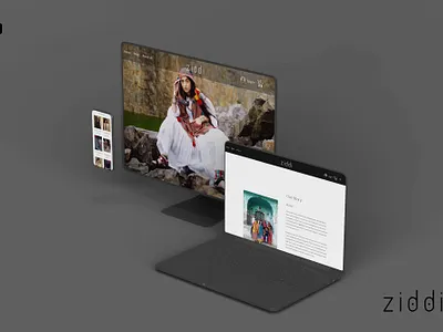 Shop Ziddi Crafts - E-Commerce Website design minimal ux web website
