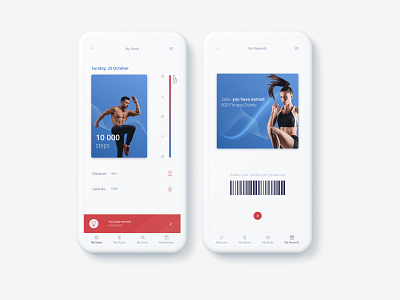 Fitness App Design: Concept 2 design ui ux