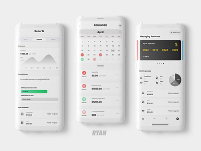 Money Management App app design design ui uidesign uiux ux