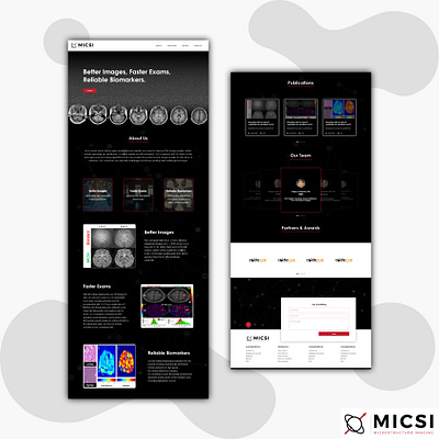 MICSI Landing Page UI/UX Design landing design landing page design landingpage uiux uiuxdesign uiuxdesigner