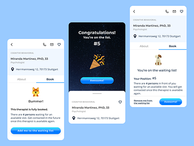 Perfect Match - Find Your Therapist Based On Your Needs appointment system booking booking system doctor doctor app doctor appointment health medical mental health minimal modern therapy