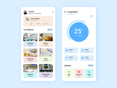 Smart Home App app app design home automation smart smart home smart home app smarthome ui ui ux ui design ui ux design