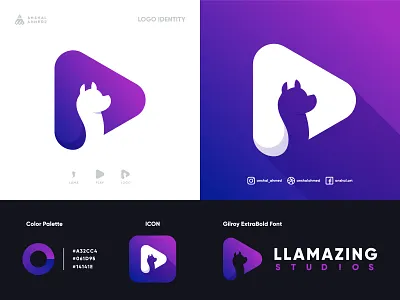 LLAMAZING STUDIOS anshal ahmed app branding clean cleaning design icon icon design illustration lama lama app icon lama icon lama logo lama music lama studio logo logo design music music app music icon