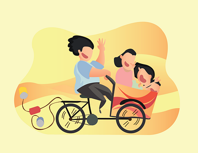 happiness art design flat graphic design illustration illustrator vector