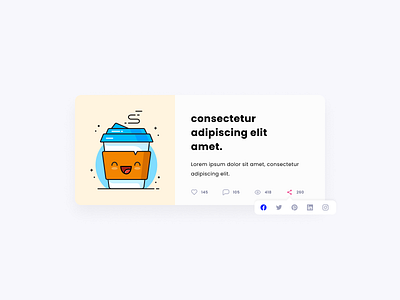 Day 10 - Social Share challenge10 daily 100 challenge daily ui daily100challenge dailyui dailyui 010 design post share shares social social media ui uiux web website