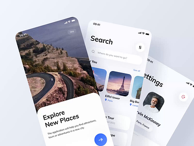 Travel App | Onboarding Animation animation app app design hotel hotel app hotel booking ios minimal mobile app mvp onboarding ronas it tourism tours travel travel agency travel app traveling ui ux