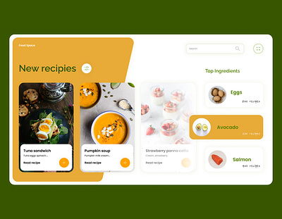 Recipies website design figma food minimal recipe recipes ui website