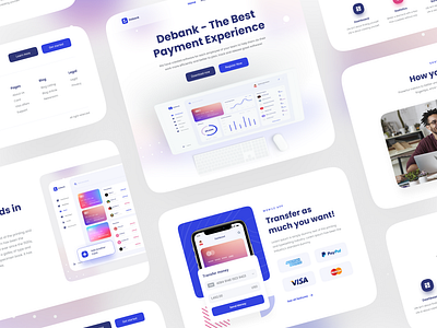 Debank | Digital Banking System | Website Design 2021 design 2021 trend app bank bank app banking best dribbble shot best dribbble shots card devignedge digital banking mhmanik02 modern website trendy design ui ui design uidesign web website website design